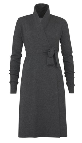 Klassisk lang jakke - charcoal (jakke) Klassisk lang jakke - charcoal (jakke)